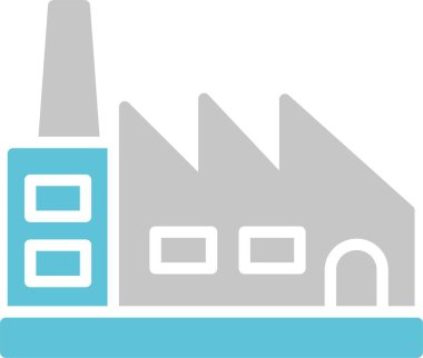 Fabrika Kabartması İki Renk Simgesi