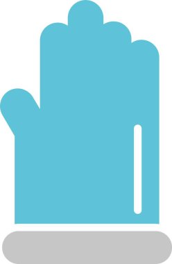 Eldiven Sembolü İki Renk Simgesi