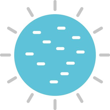 Güneş Kabartması İki Renk Simgesi