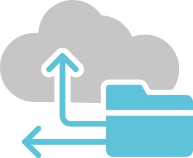 Yedekleme Kalıbı İki Renk Simgesi