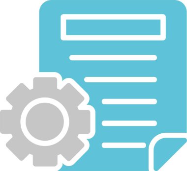 Belge Kabartması İki Renk Simgesi