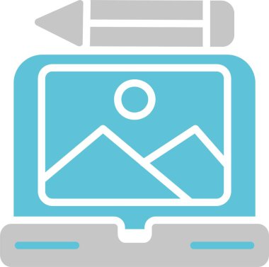 Fotoğraf Düzenleme: Glyph İki Renk Simgesi