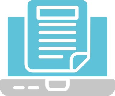 Belge Kabartması İki Renk Simgesi