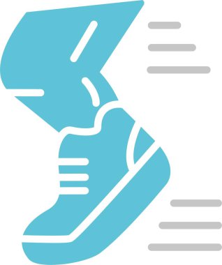 Jogging Glyph İki Renk Simgesi