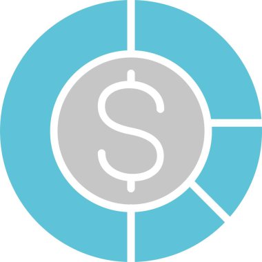 Bütçe Kabartması İki Renk Simgesi