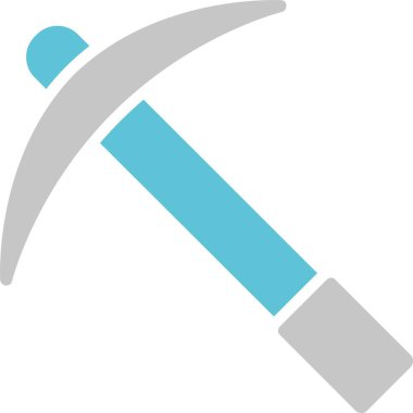 Kazma Kabartması İki Renk Simgesi