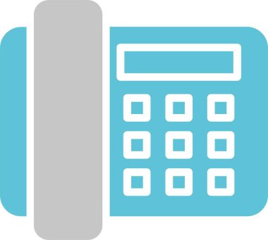 Telephone Glyph İki Renk Simgesi