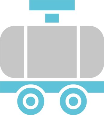 Tanker Glyph İki Renk Simgesi