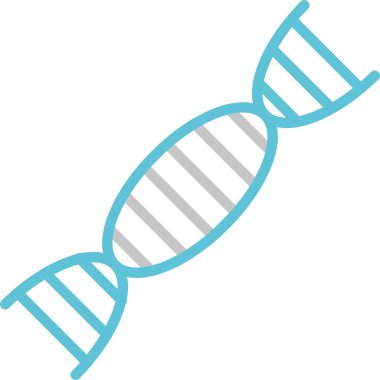 DNA Kabartması İki Renk Simgesi