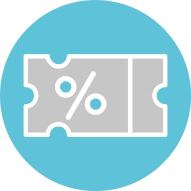 Makbuz Grafiği İki Renk Simgesi