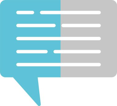 Chat Glyph İki Renk Simgesi