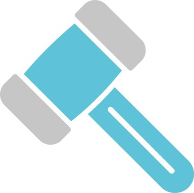 Çekiç Kabartması İki Renk Simgesi