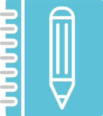 Çizim Defteri İki Renk Simgesi