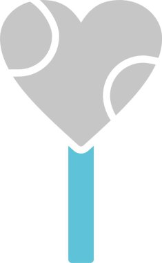 Lolipop Sembolü İki Renk Simgesi