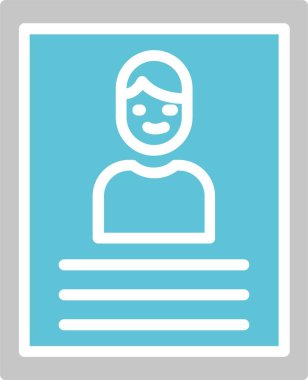 Profil Grafiği İki Renk Simgesi