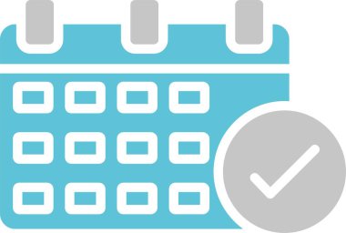 Takvim Kabartması İki Renk Simgesi