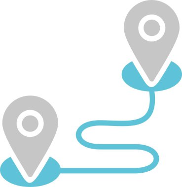 Hedef Glyph İki Renk Simgesi