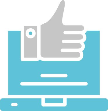 Geribildirim Kabartması İki Renk Simgesi