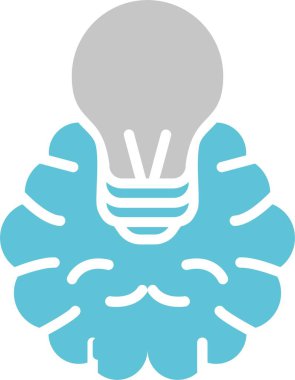 İstihbarat Vektörü İki Renk Simgesi