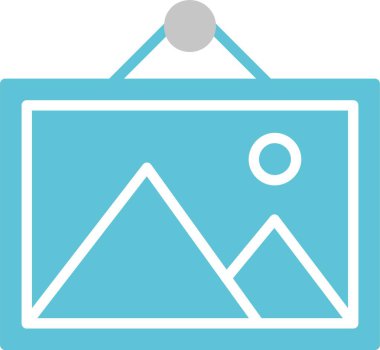 Resim Kabartması İki Renk Simgesi