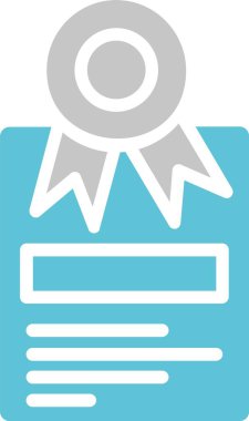 Ödül Kabartması İki Renk Simgesi