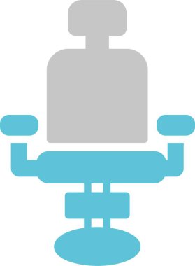 Berber Sandalyesi Glyph İki Renk Simgesi