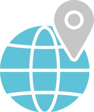 Konum Glyph İki Renk Simgesi