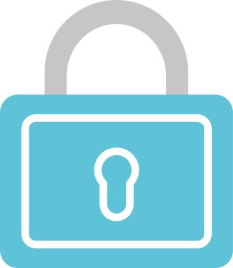 Kabartma İki Renk Simgesini Kilitle