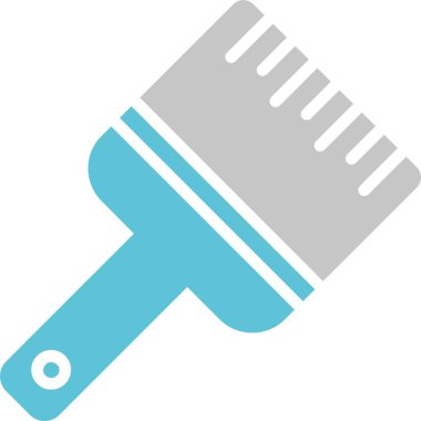 Fırça Boya Kabartması İki Renk Simgesi