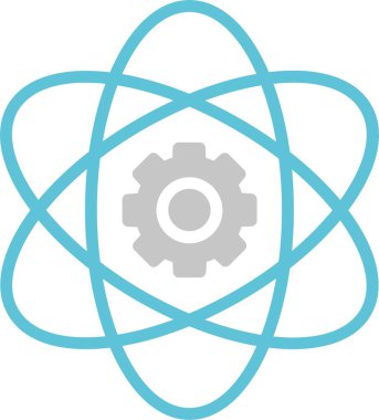 Veri Bilimi Kabartması İki Renk Simgesi