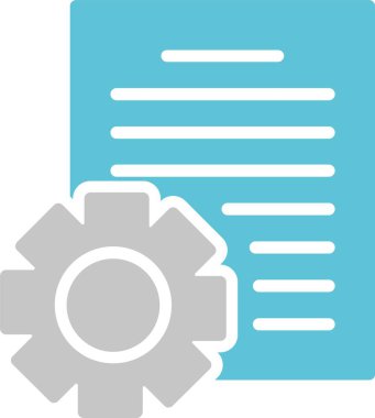 Geliştirme Sembolü İki Renk Simgesi