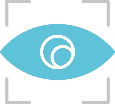 Bakışlı Gözler İki Renk Simgesi