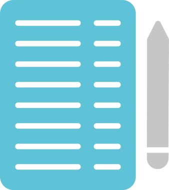 Notlar Kabartma İki Renk Simgesi