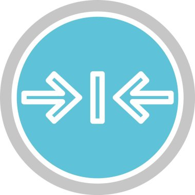 Tartışmayı Dar Şekil İki Renk Simgesi