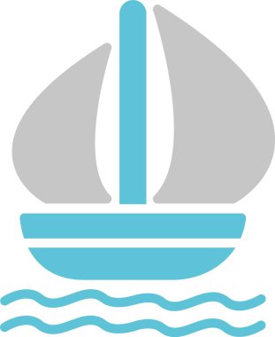 Tekne Sembolü İki Renk Simgesi