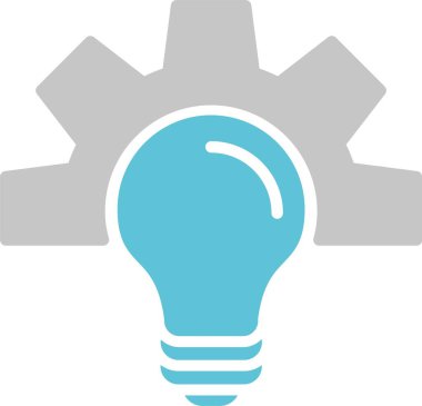 Geliştirme Vektörü İki Renk Simgesi Simgesi