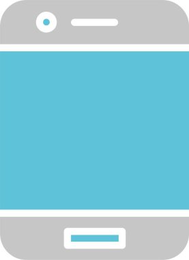 Cep Telefonu Kabartması İki Renk Simgesi