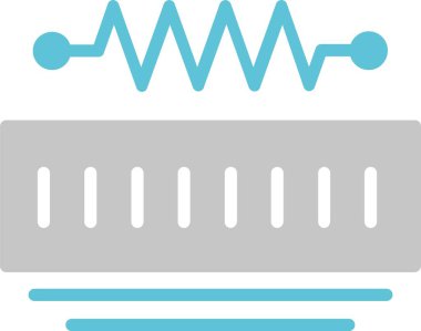 Direnç Sembolü İki Renk Simgesi