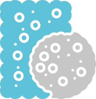 Bisküvi Kabartması İki Renk Simgesi