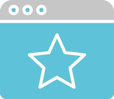 Favori Kabartma İki Renk Simgesi