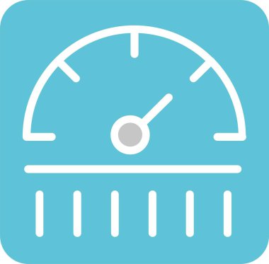 Metre Kabartması İki Renk Simgesi