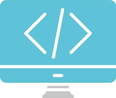 Kodlama Kabartması İki Renk Simgesi