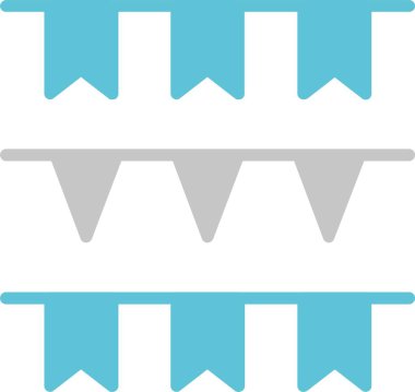 Çelenk Grafik İki Renk Simgesi