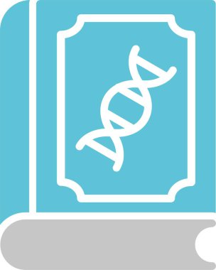 DNA Kabartması İki Renk Simgesi