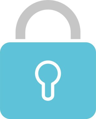 Kabartma İki Renk Simgesini Kilitle