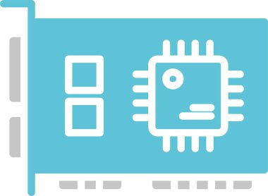 Ağ Arayüzü Kartı İki Renk Simgesi Simgesi