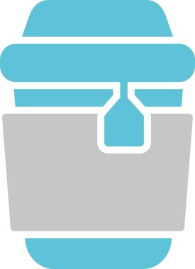 Çay Sembolü İki Renk Simgesi