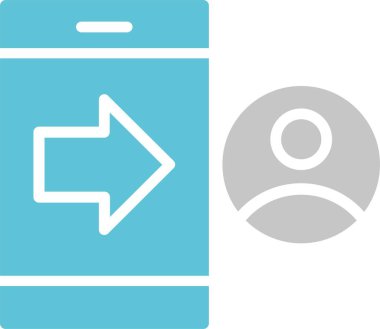 Hesap Aktarım Kabartması İki Renk Simgesi