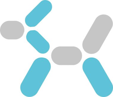 Balon Köpeği Sembolü İki Renk Simgesi