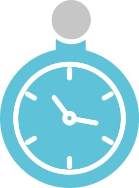 Saat Kabartması İki Renk Simgesi